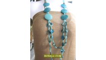 ladies necklaces made nuged shells long strand